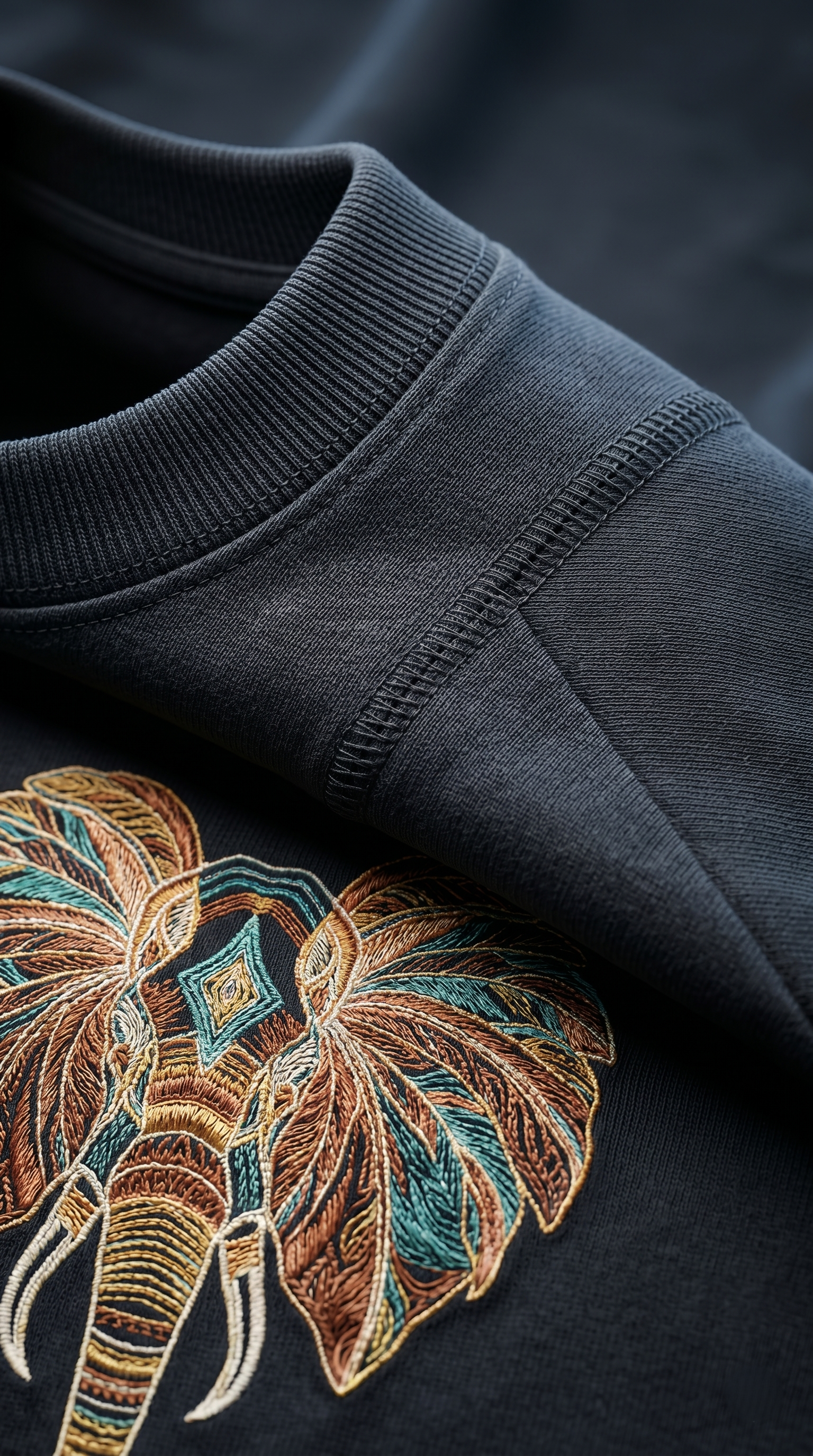 Elephant Black T-Shirt